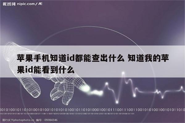 苹果手机知道id都能查出什么 知道我的苹果id能看到什么