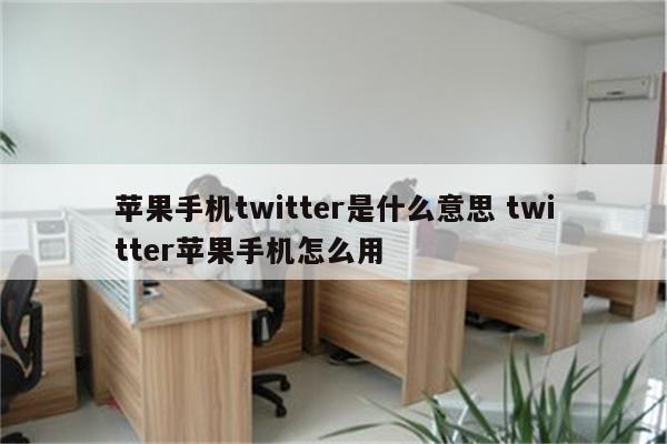 苹果手机twitter是什么意思 twitter苹果手机怎么用