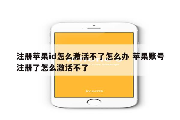 注册苹果id怎么激活不了怎么办 苹果账号注册了怎么激活不了
