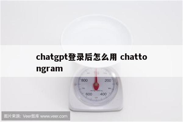 chatgpt登录后怎么用 chattongram