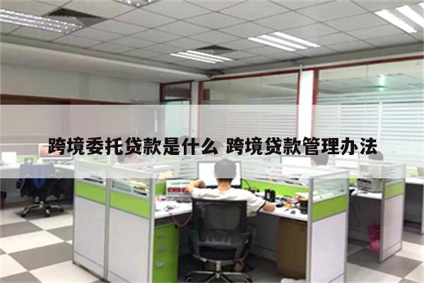 跨境委托贷款是什么 跨境贷款管理办法