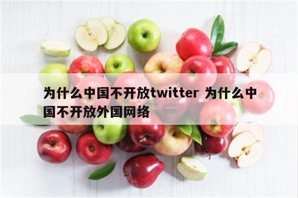 为什么中国不开放twitter 为什么中国不开放外国网络
