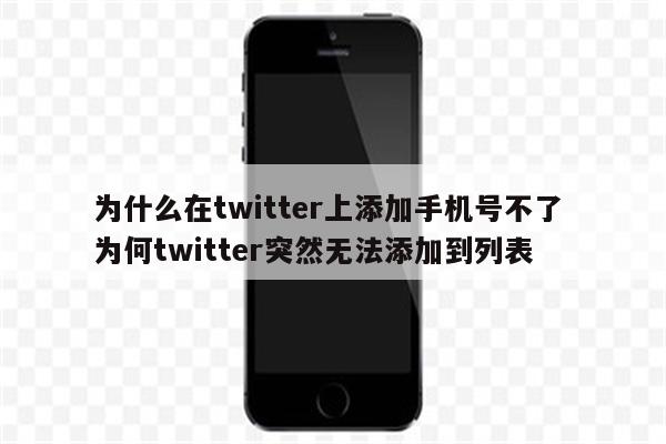 为什么在twitter上添加手机号不了 为何twitter突然无法添加到列表