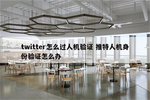 twitter怎么过人机验证 推特人机身份验证怎么办