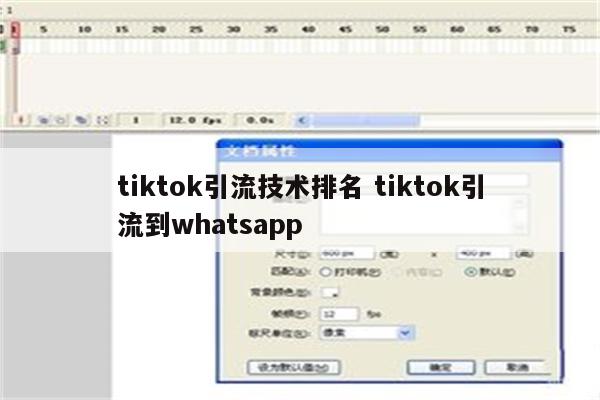 tiktok引流技术排名 tiktok引流到whatsapp