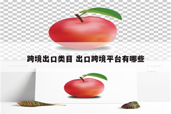 跨境出口类目 出口跨境平台有哪些