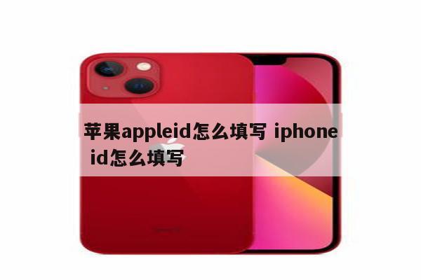 苹果appleid怎么填写 iphone id怎么填写