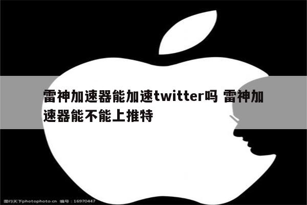 雷神加速器能加速twitter吗 雷神加速器能不能上推特