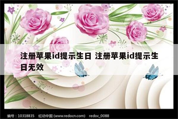 注册苹果id提示生日 注册苹果id提示生日无效