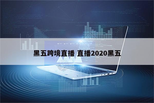 黑五跨境直播 直播2020黑五