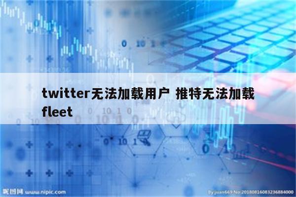 twitter无法加载用户 推特无法加载fleet