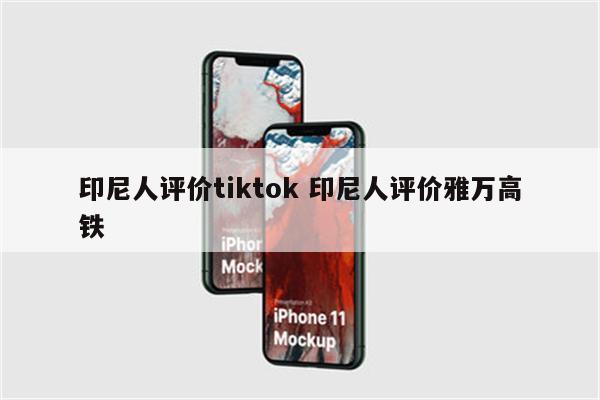 印尼人评价tiktok 印尼人评价雅万高铁