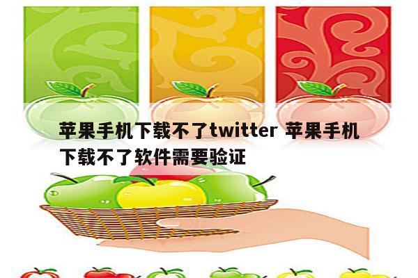 苹果手机下载不了twitter 苹果手机下载不了软件需要验证