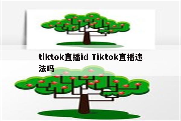 tiktok直播id Tiktok直播违法吗