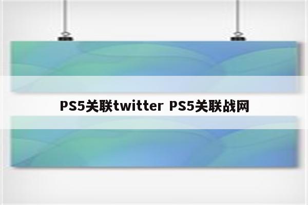 PS5关联twitter PS5关联战网