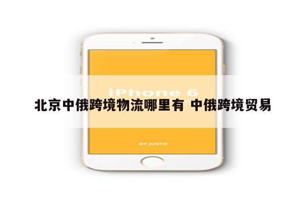 北京中俄跨境物流哪里有 中俄跨境贸易