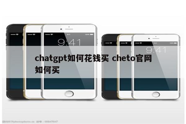 chatgpt如何花钱买 cheto官网如何买