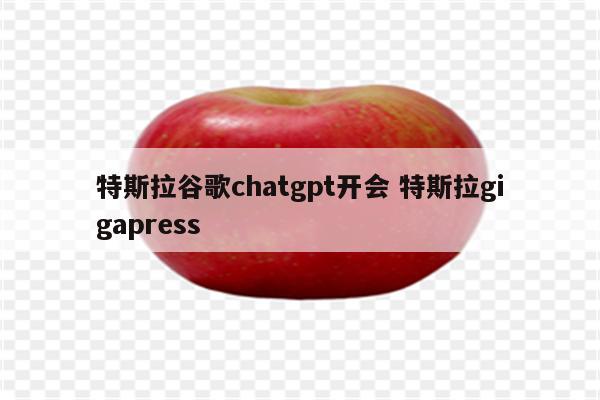 特斯拉谷歌chatgpt开会 特斯拉gigapress