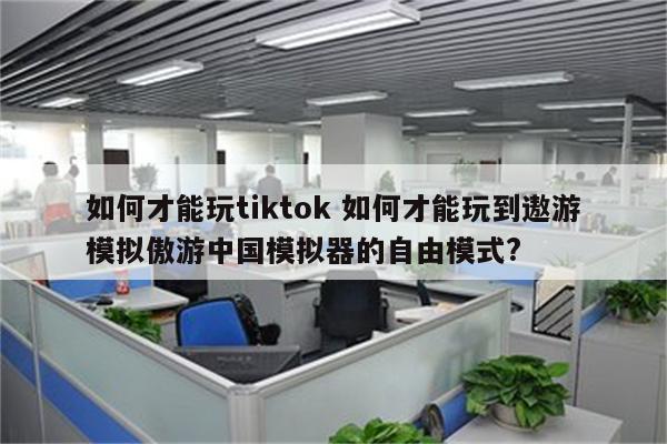 如何才能玩tiktok 如何才能玩到遨游模拟傲游中国模拟器的自由模式?