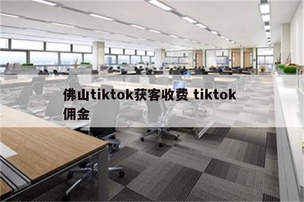 佛山tiktok获客收费 tiktok 佣金