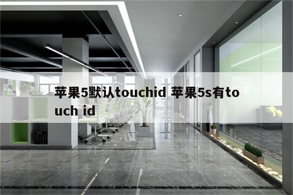 苹果5默认touchid 苹果5s有touch id