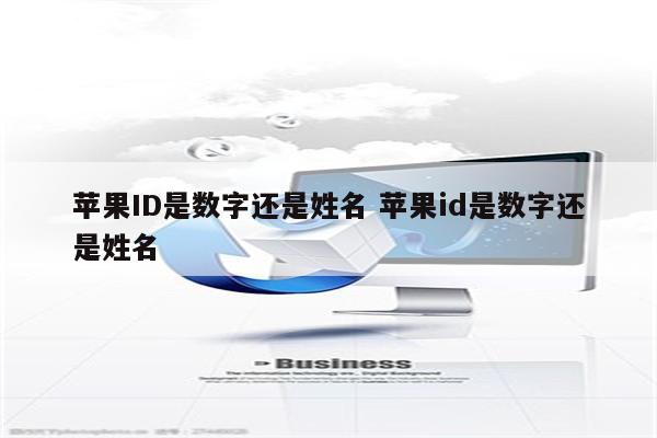苹果ID是数字还是姓名 苹果id是数字还是姓名