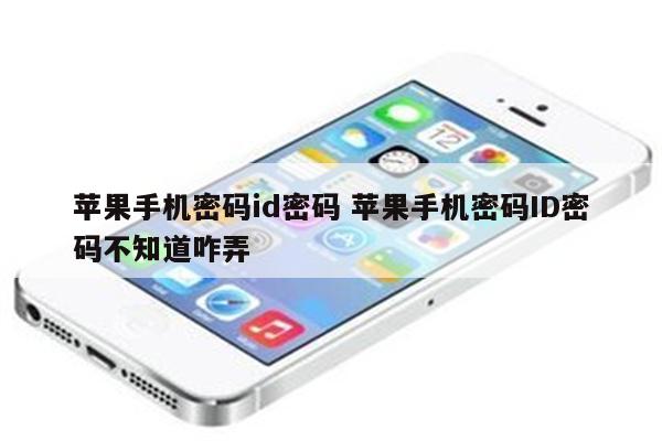苹果手机密码id密码 苹果手机密码ID密码不知道咋弄