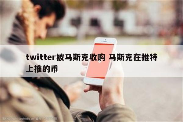 twitter被马斯克收购 马斯克在推特上推的币