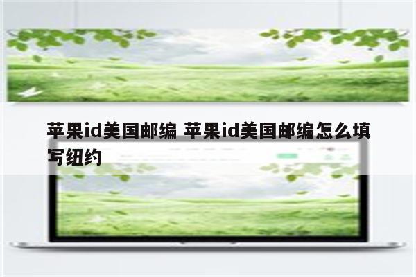 苹果id美国邮编 苹果id美国邮编怎么填写纽约