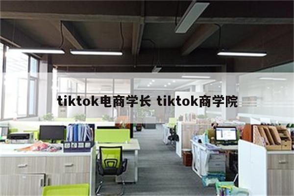 tiktok电商学长 tiktok商学院