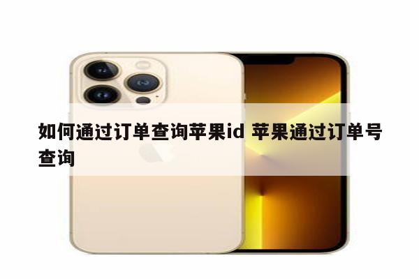 如何通过订单查询苹果id 苹果通过订单号查询
