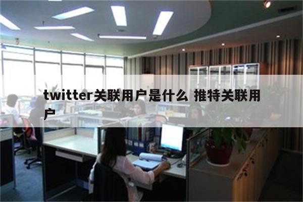 twitter关联用户是什么 推特关联用户