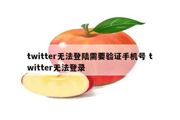 twitter无法登陆需要验证手机号 twitter无法登录