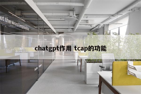 chatgpt作用 tcap的功能