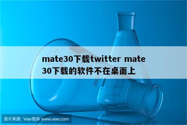 mate30下载twitter mate30下载的软件不在桌面上