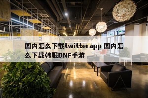 国内怎么下载twitterapp 国内怎么下载韩服DNF手游