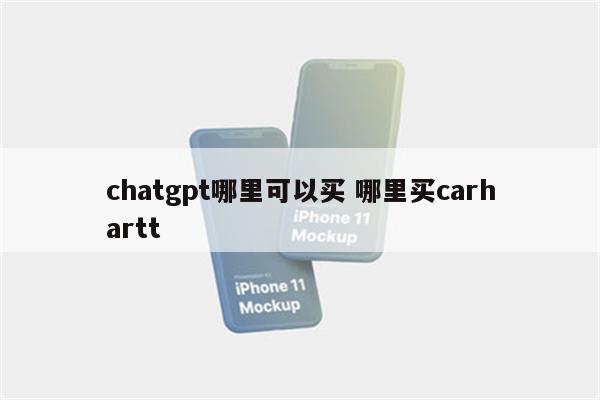 chatgpt哪里可以买 哪里买carhartt