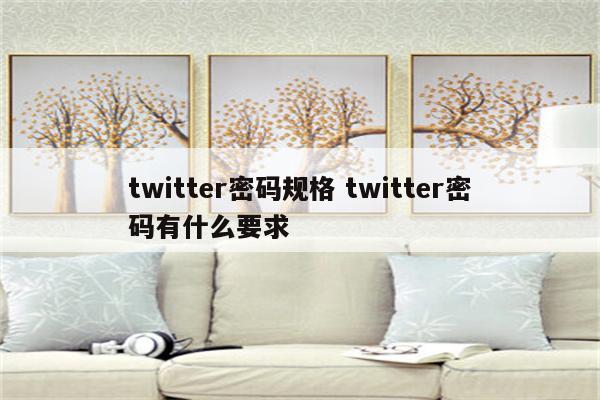 twitter密码规格 twitter密码有什么要求