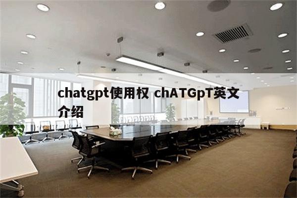 chatgpt使用权 chATGpT英文介绍