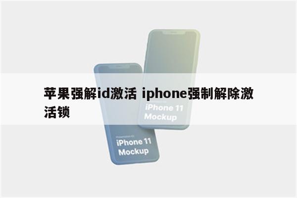 苹果强解id激活 iphone强制解除激活锁