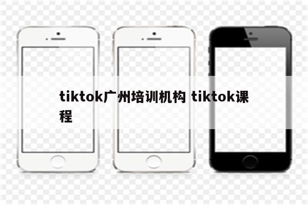 tiktok广州培训机构 tiktok课程