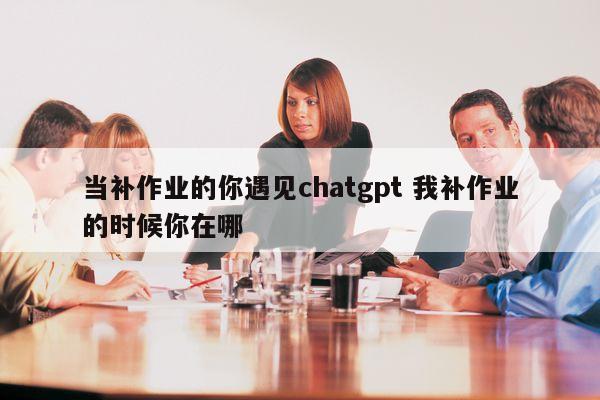 当补作业的你遇见chatgpt 我补作业的时候你在哪