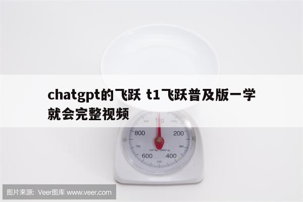 chatgpt的飞跃 t1飞跃普及版一学就会完整视频