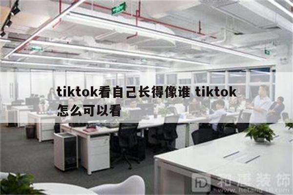 tiktok看自己长得像谁 tiktok怎么可以看