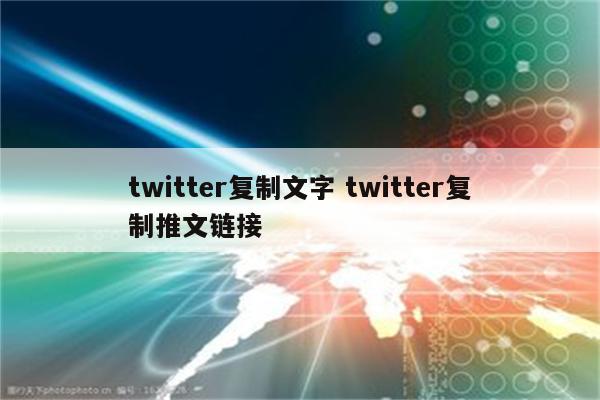 twitter复制文字 twitter复制推文链接