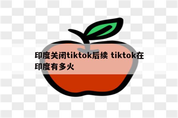 印度关闭tiktok后续 tiktok在印度有多火