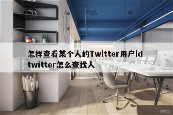 怎样查看某个人的Twitter用户id twitter怎么查找人