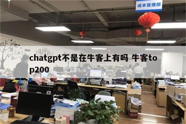 chatgpt不是在牛客上有吗 牛客top200