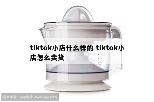 tiktok小店什么样的 tiktok小店怎么卖货