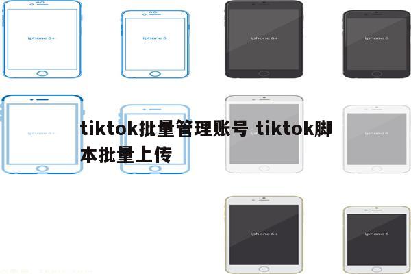 tiktok批量管理账号 tiktok脚本批量上传